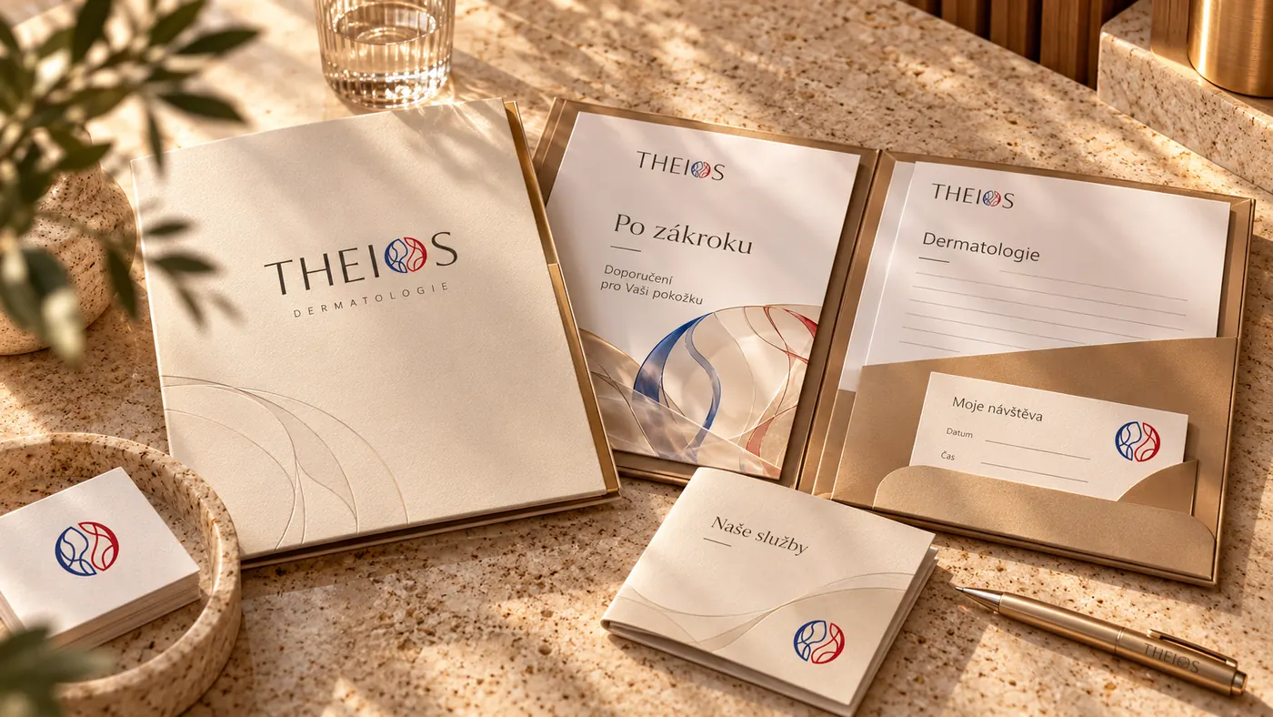 Pacientské materiály — návrhová vizualizace THEIOS